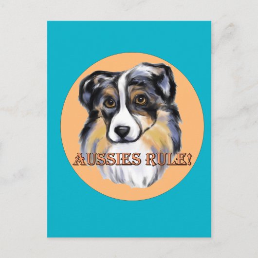 AUSTRALIAN SHEPHERD BRIEFKAART (Voorkant)