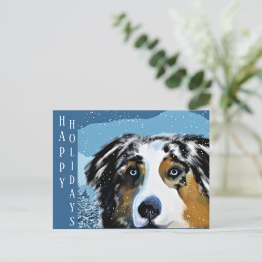 AUSTRALIAN SHEPHERD BRIEFKAART (Staand voorkant)