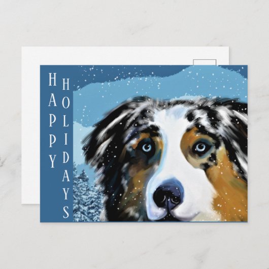 AUSTRALIAN SHEPHERD BRIEFKAART (Voorkant / Achterkant)