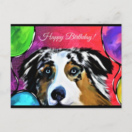 AUSTRALIAN SHEPHERD BRIEFKAART (Voorkant)