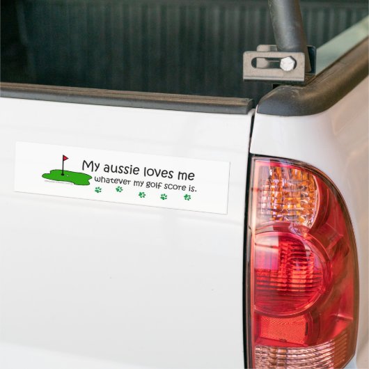 Australian Shepherd Bumpersticker (Op Truck)