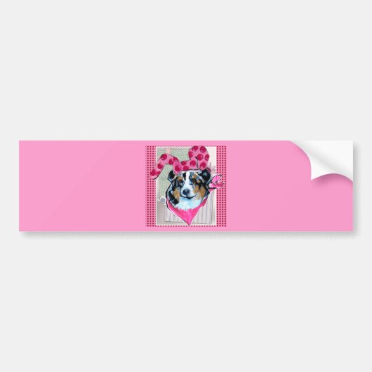 AUSTRALIAN SHEPHERD BUMPERSTICKER (Voorkant)