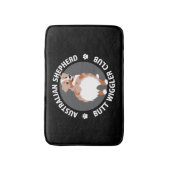 Australian Shepherd Butt Wigglers Club - Red Merle Badmat (Voorkant Verticaal)