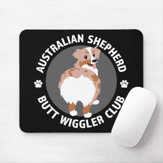 Australian Shepherd Butt Wigglers Club - Red Merle Muismat (Met muis)