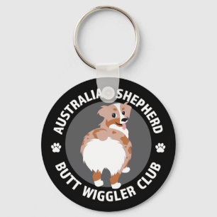 Australian Shepherd Butt Wigglers Club - Red Merle Sleutelhanger