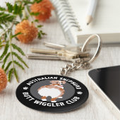 Australian Shepherd Butt Wigglers Club - Red Merle Sleutelhanger (Zijkant)