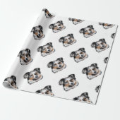 Australian Shepherd Cadeaupapier (Uitgerold)