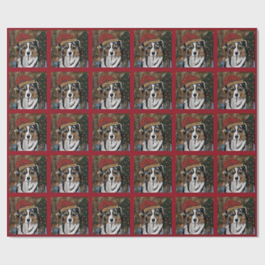 Australian Shepherd Cadeaupapier (Vlak)