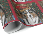 Australian Shepherd Cadeaupapier (Rol Hoek)