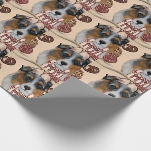 AUSTRALIAN SHEPHERD CADEAUPAPIER (Hoek)