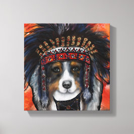 AUSTRALIAN SHEPHERD CANVAS AFDRUK