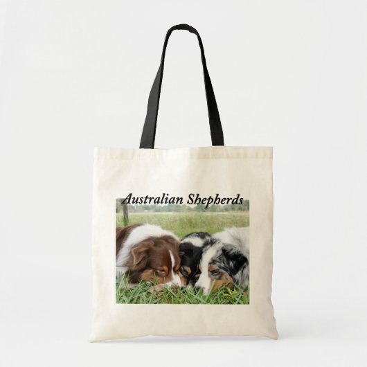 Australian Shepherd Canvas Canvas tas (Voorkant)