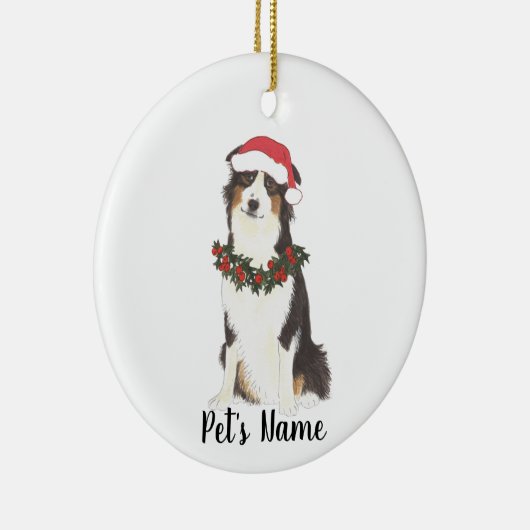 Australian Shepherd Ceramic Ornament (Rechts)