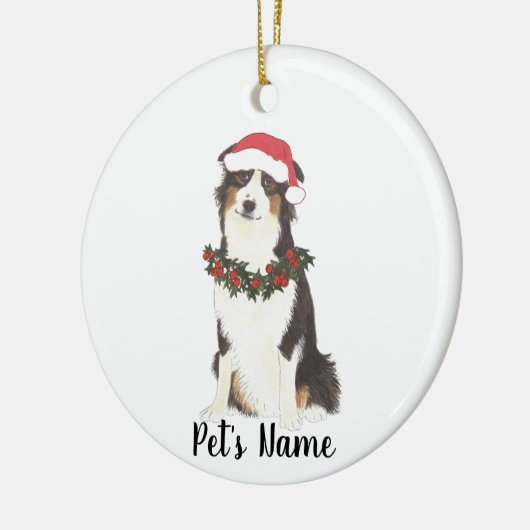 Australian Shepherd Ceramic Ornament (Links)