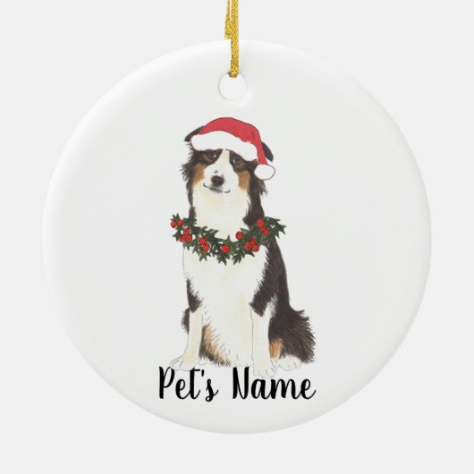 Australian Shepherd Ceramic Ornament (Achterkant)
