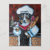 AUSTRALIAN SHEPHERD CHEF BRIEFKAART (Voorkant)
