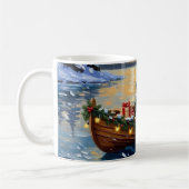 Australian Shepherd Christmas Boat Holiday Koffiemok (Links)