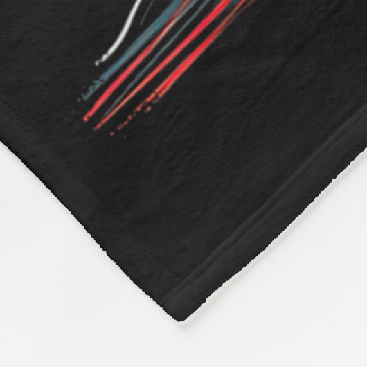 Australian Shepherd Christmas Graphics Dog Lights  Fleece Deken (Hoek)