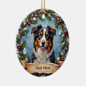Australian Shepherd Christmas Ornament (Rechts)