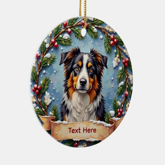Australian Shepherd Christmas Ornament (Rechts)