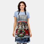 Australian Shepherd Christmas Red Truck Holiday Schort (Gedragen)