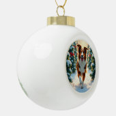 Australian Shepherd Christmas Tree Farm Painting Keramische Bal Ornament (Links)