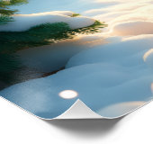 Australian Shepherd Christmas Tree Farm Painting Perfect Poster (Hoek)