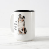 Australian Shepherd Coffee Mok (Voorkant links)
