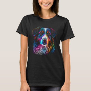 Australian Shepherd Colorful Dog Mam Dad Women T-shirt