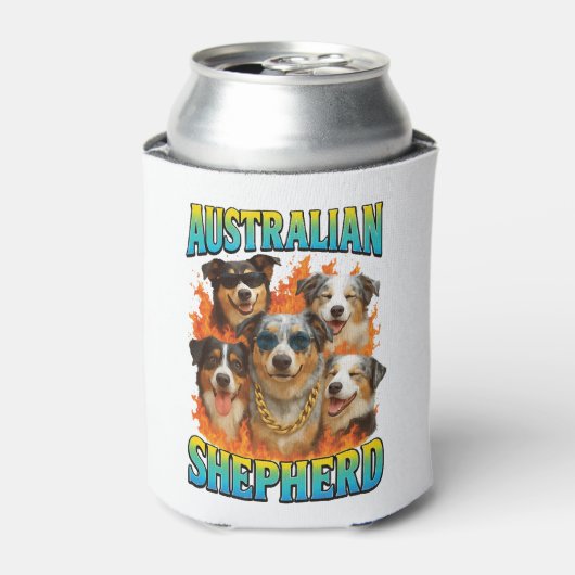 Australian Shepherd Copy Blikjeskoeler (Blikje Voorkant)
