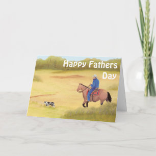 Australian Shepherd ~ Cowboy ~ Morning Ride Kaart