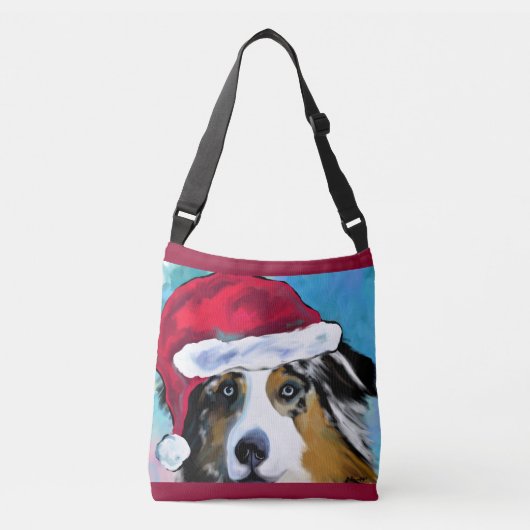 Australian Shepherd Crossbody Tas (Voorkant)