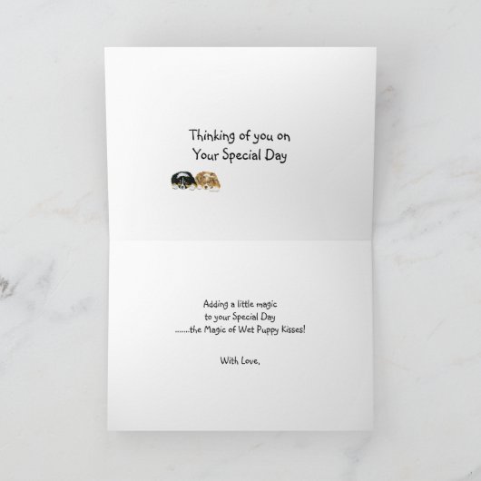 Australian Shepherd Custom Happy Birthday Kaart (Binnen)