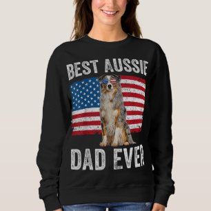 Australian Shepherd Dad American Flag Hondenliefhe Trui