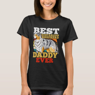 Australian Shepherd Dad Fathers Day T-shirt