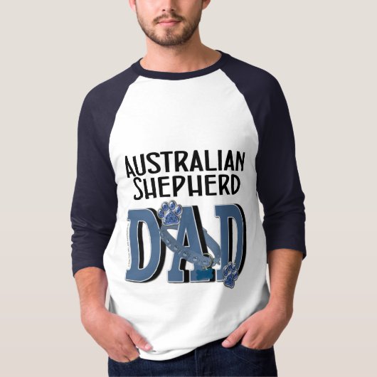 Australian Shepherd DAD T-shirt (Voorkant)