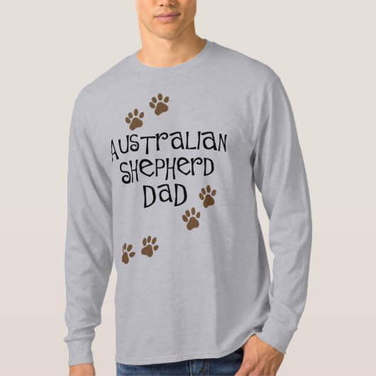 Australian Shepherd Dad T-shirt (Voorkant)