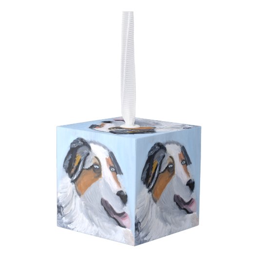Australian Shepherd Decoratie (Achter hoekig)