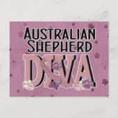 Australian Shepherd DIVA Briefkaart (Voorkant)