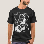 Australian Shepherd Dog [00303] T-shirt (Voorkant)