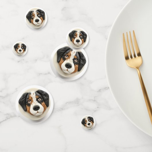Australian Shepherd Dog 3D geïnspireerd Confetti (Groep)