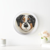 Australian Shepherd Dog 3D geïnspireerd Grote Klok (Huis)