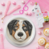 Australian Shepherd Dog 3D geïnspireerd Papieren Bordje (Feest)