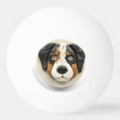 Australian Shepherd Dog 3D geïnspireerd Pingpongbal (Achterkant)