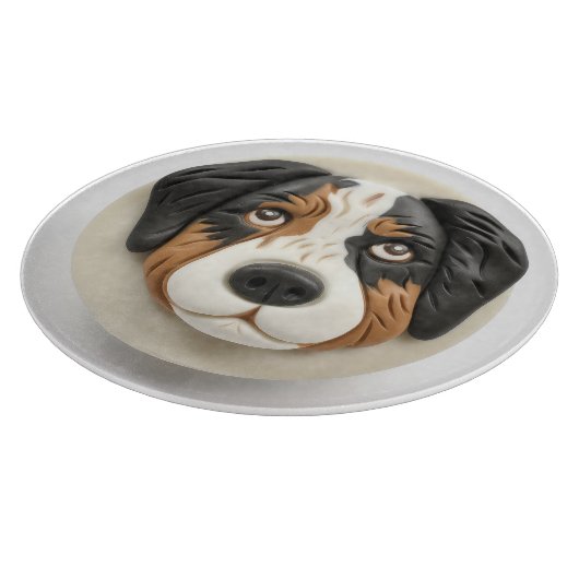 Australian Shepherd Dog 3D geïnspireerd Snijplank (Hoek)