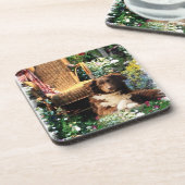 Australian Shepherd Dog Art Bier Onderzetter (Linkerzijde)