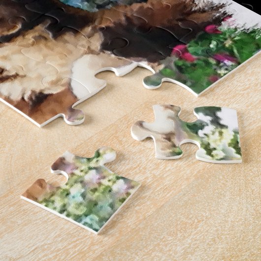 Australian Shepherd Dog Art Legpuzzel (Zijkant)