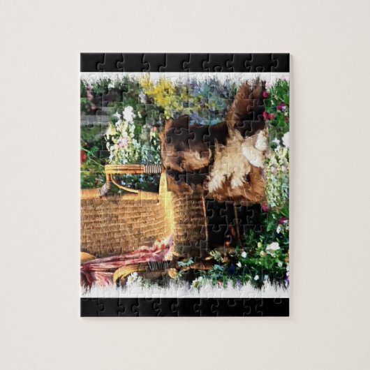 Australian Shepherd Dog Art Legpuzzel (Verticaal)