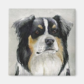 Australian Shepherd Dog Art Magnet (Voorkant)