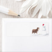 Australian Shepherd  Dog Art Return Address Labels (Insitu)